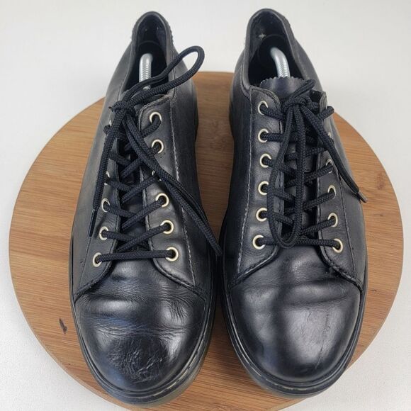 Doc Dr Martens Black Leather Shoes Mens Shoe Size 12 Farrell Lace Up - Picture 11 of 13
